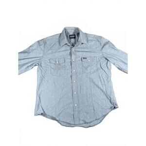 Wrangler Cowboy Cut Western Pearl Snap Men's XL TG Long Sleeve Shirt